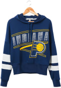 Indiana Pacers Womens Junk Food Clothing Sideline Hooded Sweatshirt - Navy Blue