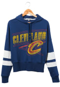 Cleveland Cavaliers Womens Junk Food Clothing Sideline Hooded Sweatshirt - Navy Blue