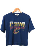 Cleveland Cavaliers Womens Junk Food Clothing Champion T-Shirt - Navy Blue