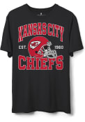 Kansas City Chiefs Junk Food Clothing NAME AND LOGO T Shirt - Black