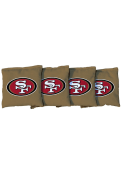 San Francisco 49ers 4 Pc All Weather Cornhole Bags Tailgate Game