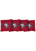 San Francisco 49ers 4 Pc Corn Filled Cornhole Bags Tailgate Game