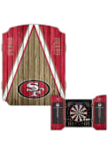San Francisco 49ers Team Logo Dart Board Cabinet