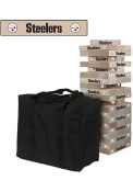 Pittsburgh Steelers Giant Wooden Tumble Tower Tailgate Game