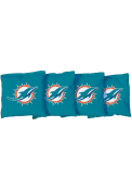 Miami Dolphins 4 Pc All Weather Cornhole Bags Tailgate Game