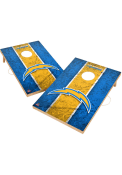 Los Angeles Chargers 2x3 Solid Wood Vintage Cornhole Tailgate Game
