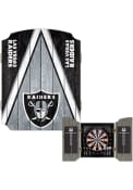 Las Vegas Raiders Team Logo Dart Board Cabinet