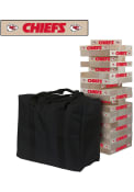 Kansas City Chiefs Giant Wooden Tumble Tower Tailgate Game