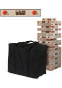 Cleveland Browns Giant Wooden Tumble Tower Tailgate Game