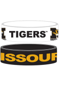 Missouri Tigers Kids 2pk Bulky Bands Bracelet - Black