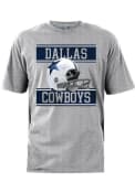 Dallas Cowboys Gray Helmet Screenprint T-Shirt