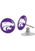 K-State Wildcats Purple Post Womens Earrings