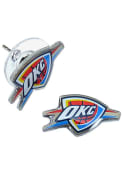 Oklahoma City Thunder Womens Logo Post Earrings - Orange