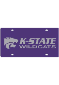 Purple K-State Wildcats Purple Team Name, Logo License Plate