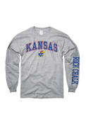 Kansas Jayhawks Youth Grey Arch T-Shirt