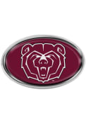 Missouri State Bears Maroon Domed Oval Car Emblem - Maroon