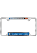 Dallas Mavericks Silver Chrome License Frame