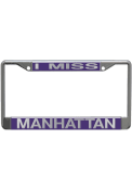 K-State Wildcats Purple Domed Chrome License Frame