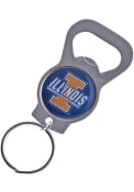 Illinois Fighting Illini Bottle Opener Keychain