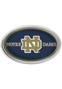 Notre Dame Fighting Irish Navy Domed Oval Car Emblem - Navy Blue
