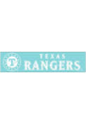 Texas Rangers 4x17 Die Cut White Auto Strip - White