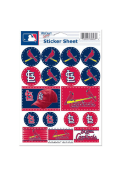 St Louis Cardinals 5x7 Sheet of Stickers
