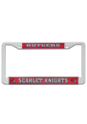 Rutgers Scarlet Knights White Plastic License Frame