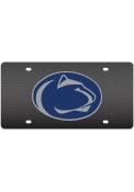 Penn State Nittany Lions Carbon Fiber Mascot Logo Car Accessory License Plate