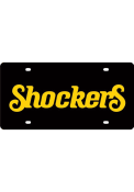 Wichita State Shockers Black Nickname Car Accessory License Plate