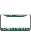North Texas Mean Green Chrome Alumni License Frame