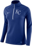 Kansas City Royals Womens Nike Core 1/4 Zip - Blue
