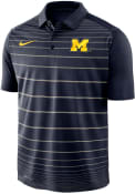 Michigan Wolverines Nike College Stripe Polo Shirt - Navy Blue
