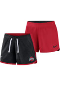 Ohio State Buckeyes Womens Nike DF Touch Shorts - Black