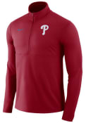 Philadelphia Phillies Nike Element 1/4 Zip Pullover - Red