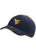 West Virginia Mountaineers Nike 2022 Sideline L91 Adjustable Hat - Navy Blue