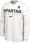 Michigan State Spartans Nike Football T Shirt - White