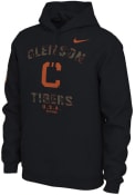 Clemson Tigers Nike Camo Veterans Day Hooded Sweatshirt - Black