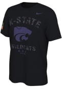 K-State Wildcats Nike Camo Veterans Day T Shirt - Black