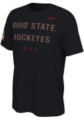 Ohio State Buckeyes Nike Camo Veterans Day T Shirt - Black