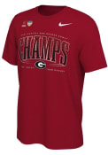 Georgia Bulldogs Nike 2021 Orange Bowl Champions T Shirt - Red
