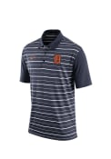 Detroit Tigers Mens Navy Blue Dri-FIT Short Sleeve Polo Shirt