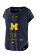 Nike Michigan Wolverines Womens Gameday Signal Navy Blue T-Shirt