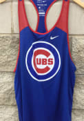 Chicago Cubs Womens Nike Legend Wordmark 1.7 Tank Top - Blue