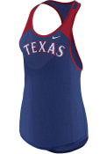 Texas Rangers Womens Nike Legend Wordmark 1.7 Tank Top - Blue