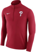 Philadelphia Phillies Nike Dry Element 1/4 Zip Pullover - Red