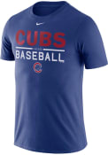Nike Chicago Cubs Blue Practice 1.7 Tee