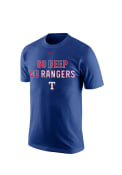 Nike Texas Rangers Blue screen print Tee