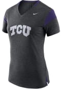 Nike TCU Horned Frogs Womens Fan Grey Short Sleeve Tee