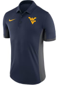 West Virginia Mountaineers Nike Evergreen Polo Shirt - Navy Blue