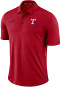 Texas Rangers Nike Breathe Polo Touch Polo Shirt - Red